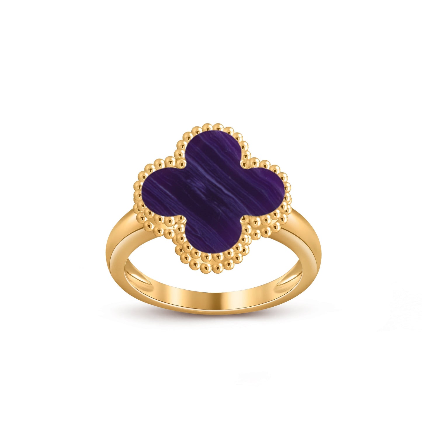 [Riva Jewelry]LUCKY CLOVER VINTAGE GOLD RING COLLECTION