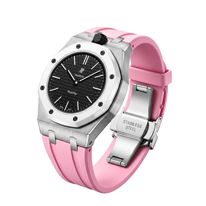 [Riva Jewelry]Royal Oak Pop Exclusive Steel Case & Silicone Strap With Cradle