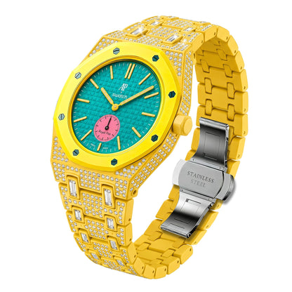 [Riva Jewelry]Royal Oak Pop Exclusive Bioceramic Case & Bioceramic Strap Full Diamond