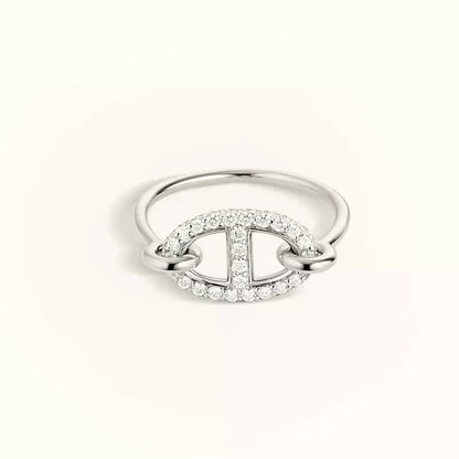[Riva Jewelry]RONDE SMALL SILVER DIAMOND RING