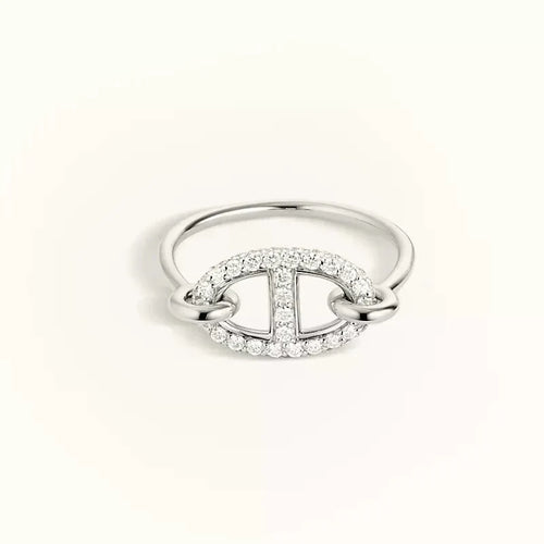 [Riva Jewelry]RONDE SMALL SILVER DIAMOND RING