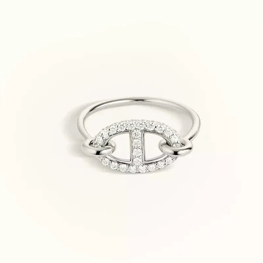 [Riva Jewelry]RONDE SMALL SILVER DIAMOND RING