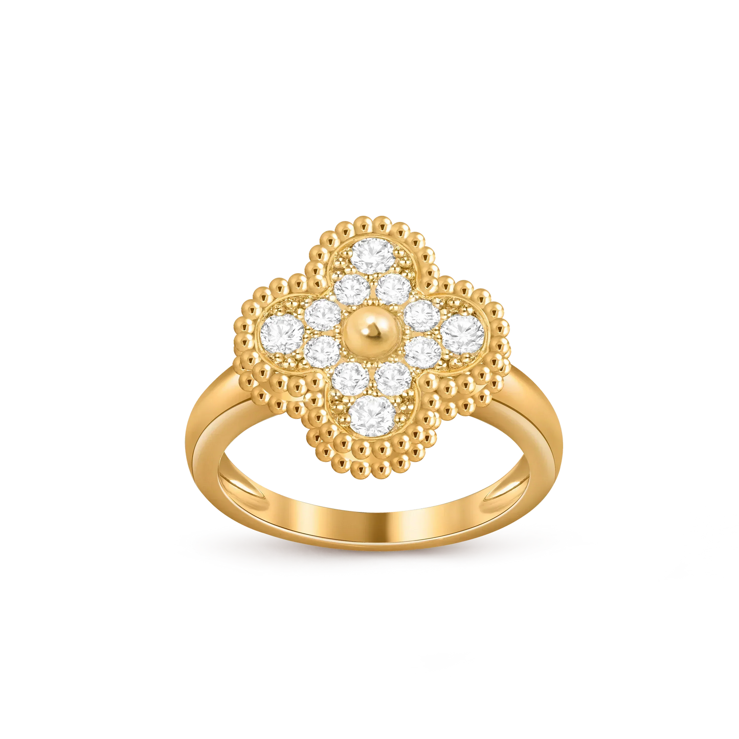[Riva Jewelry]LUCKY CLOVER VINTAGE GOLD RING COLLECTION