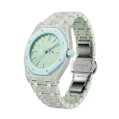 [Riva Jewelry]Royal Oak Pop Exclusive Bioceramic Case & Bioceramic Strap Full Diamond
