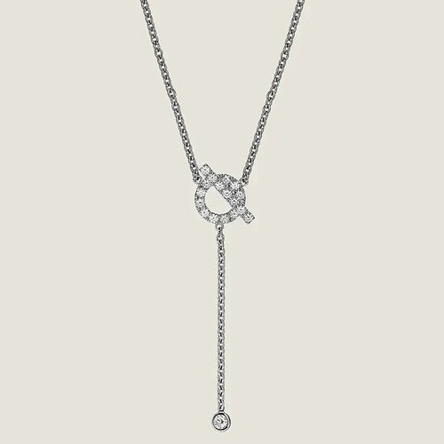 [Riva Jewelry]FINESSE SILVER DIAMOND NECKLACE