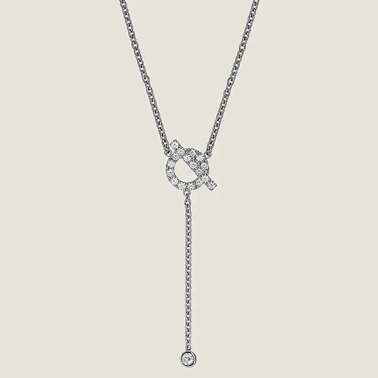 [Riva Jewelry]FINESSE SILVER DIAMOND NECKLACE