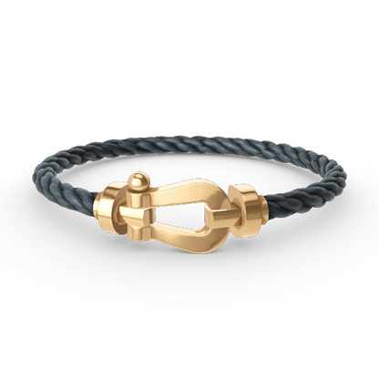 [Riva Jewelry]FORCE LARGE HORSESHOE BRACELET - GOLD