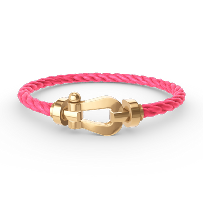 [Riva Jewelry]FORCE LARGE HORSESHOE BRACELET - GOLD