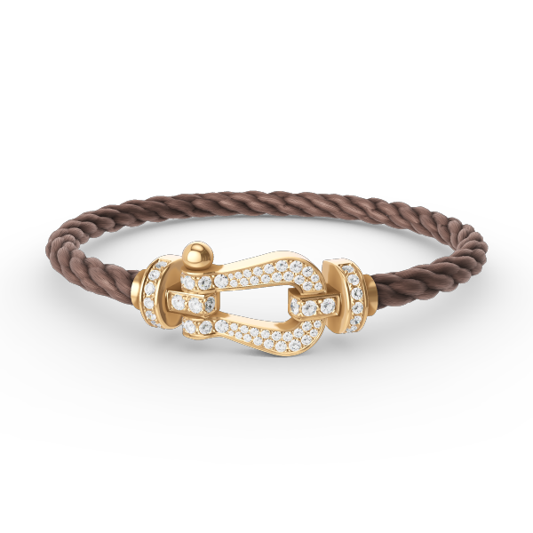 [Riva Jewelry]FORCE LARGE HORSESHOE FULL DIAMOND BRACELET - GOLD