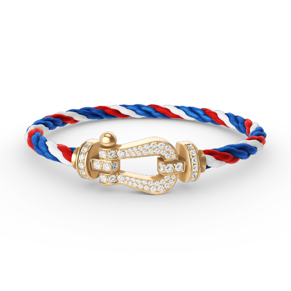 [Riva Jewelry]FORCE LARGE HORSESHOE FULL DIAMOND BRACELET - GOLD