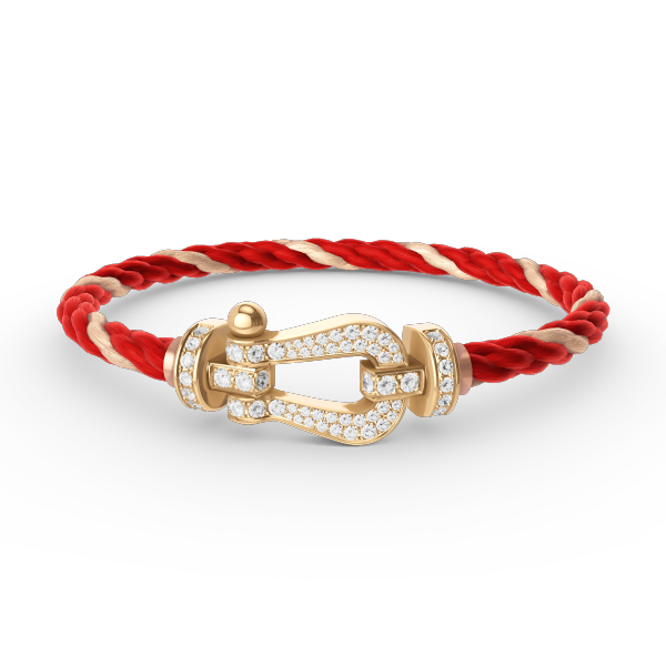 [Riva Jewelry]FORCE LARGE HORSESHOE FULL DIAMOND BRACELET - GOLD