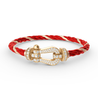 [Riva Jewelry]FORCE LARGE HORSESHOE FULL DIAMOND BRACELET - GOLD