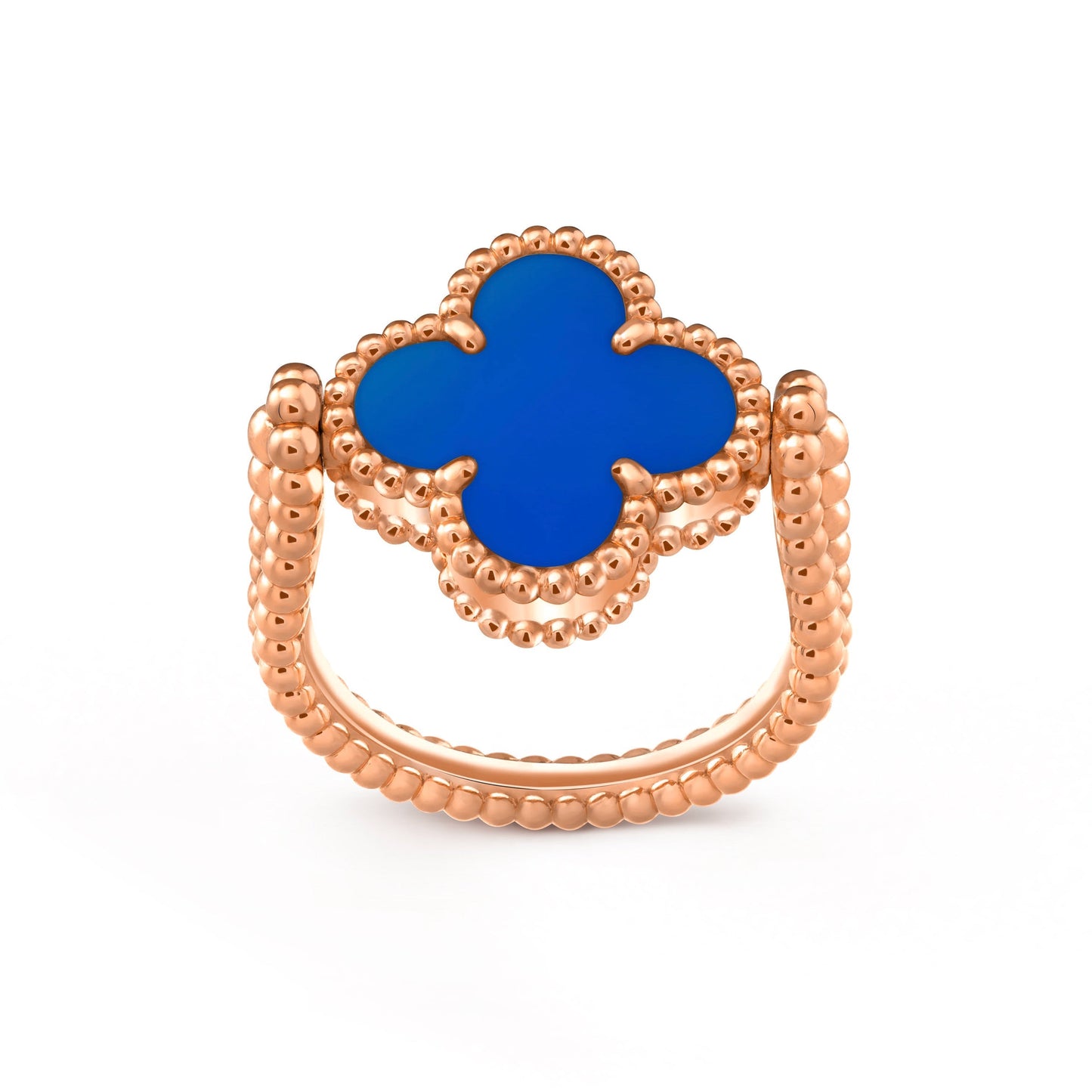 [Riva Jewelry]LUCKY CLOVER ROSE GOLD REVERSIBLE RING