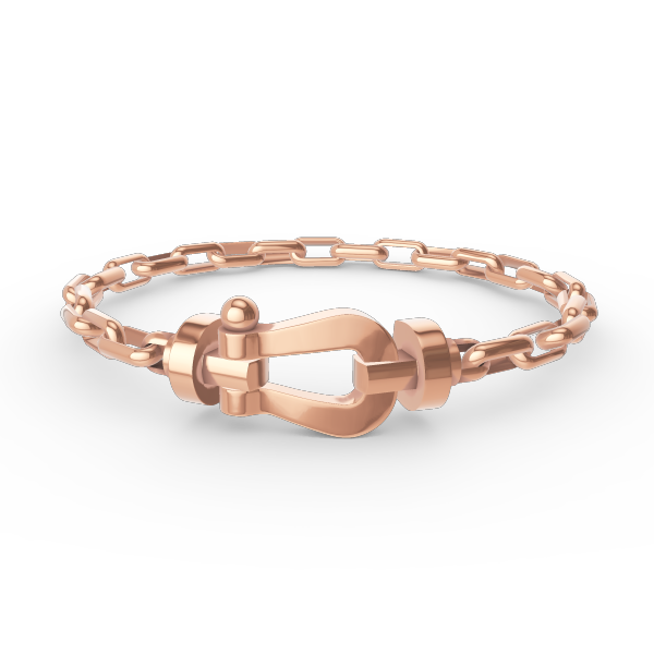 [Riva Jewelry]FORCE LARGE HORSESHOE CLASP METAL BRACELET