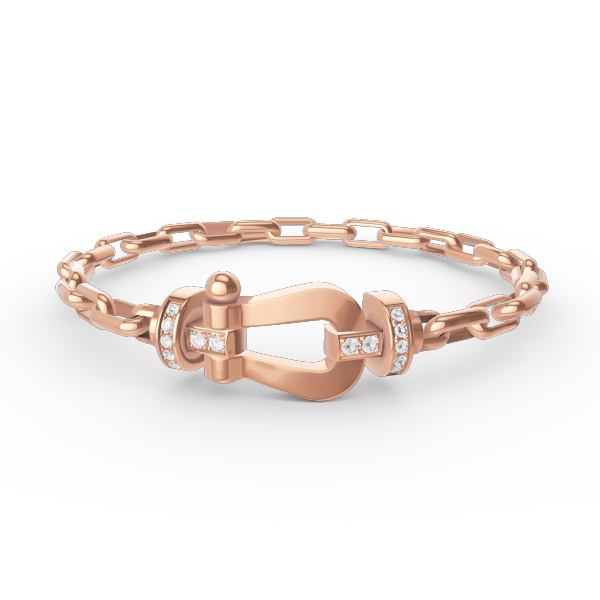 [Riva Jewelry]FORCE LARGE HORSESHOE CLASP METAL BRACELET