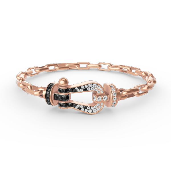 [Riva Jewelry]FORCE LARGE HORSESHOE CLASP METAL BRACELET