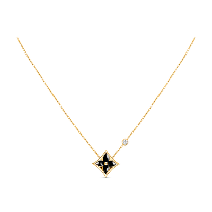 [Riva Jewelry]STAR BLACK MOP NECKLACE