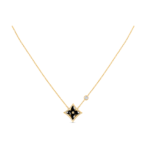 [Riva Jewelry]STAR BLACK MOP NECKLACE