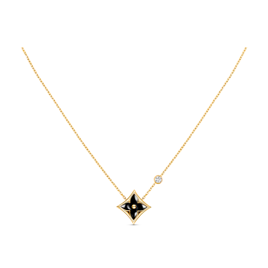 [Riva Jewelry]STAR BLACK MOP NECKLACE