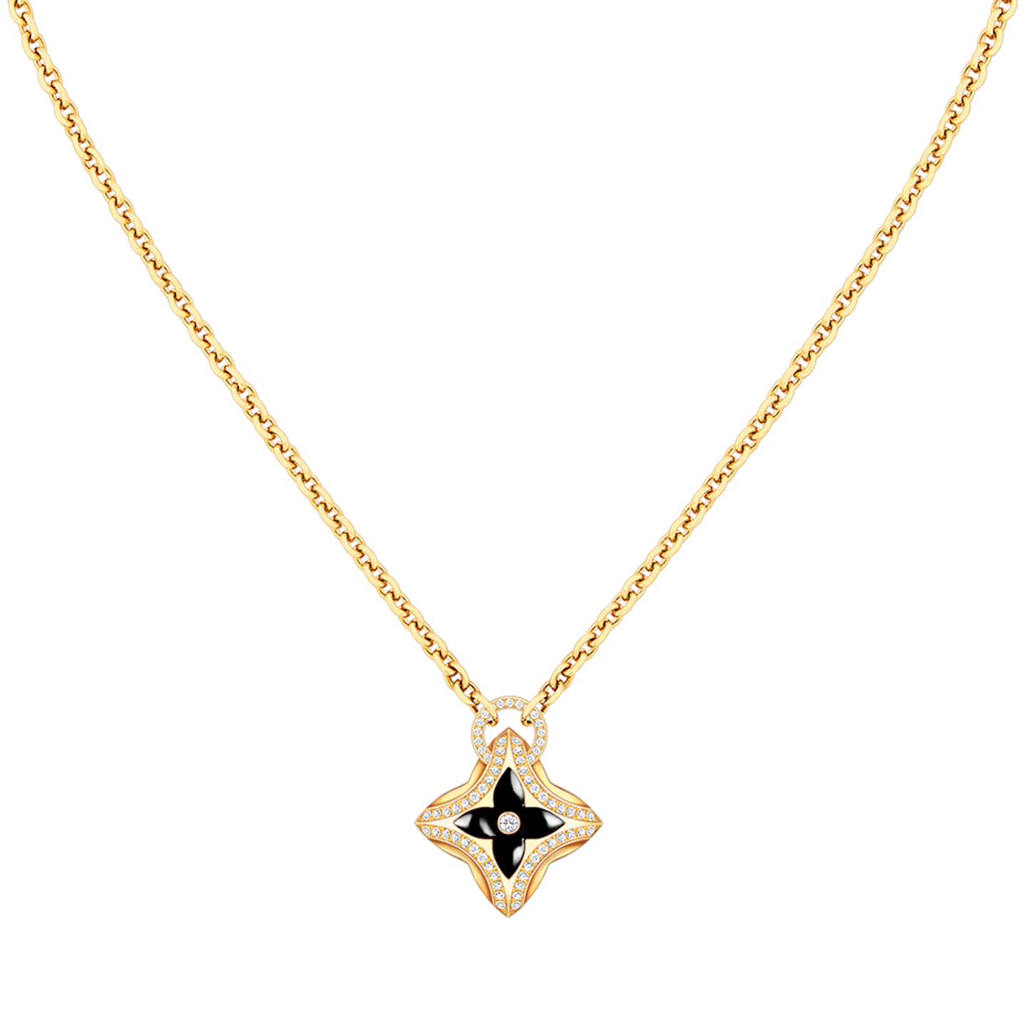 [Riva Jewelry]STAR PEDANT ROSE GOLD DIAMOND NECKLACE
