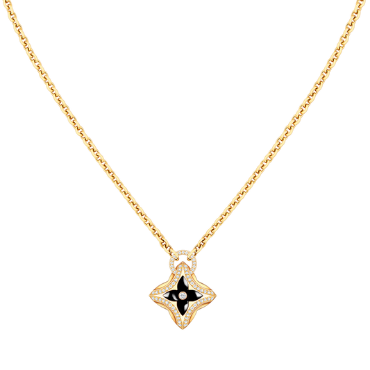 [Riva Jewelry]STAR PEDANT ROSE GOLD DIAMOND NECKLACE