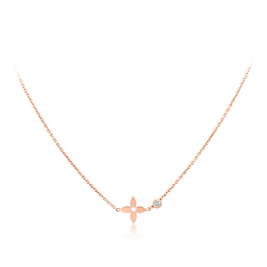 [Riva Jewelry]BLOSSOM PENDANT ROSE GOLD AND DIAMOND