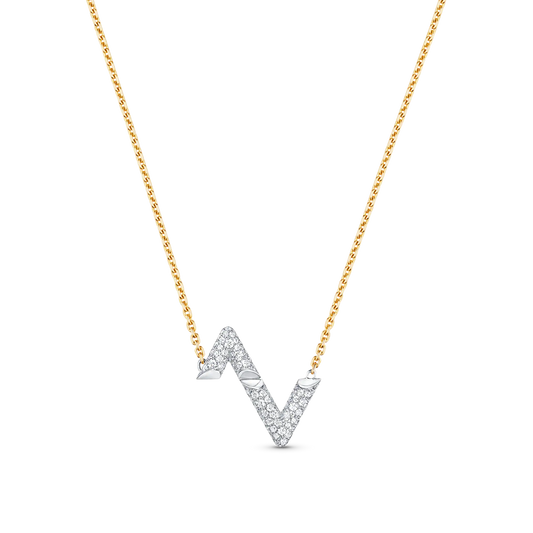 [Riva Jewelry]VOLT SILVER DIAMOND PEDANT NECKLACE