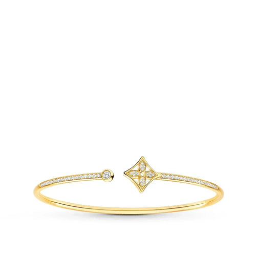 [Riva Jewelry]IDYLLE GOLD OPEN BRACELET DIAMOND PAVED