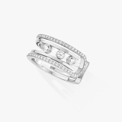 [Riva Jewelry]OPEN MOVE 10-DIAMOND PAVÉ RING