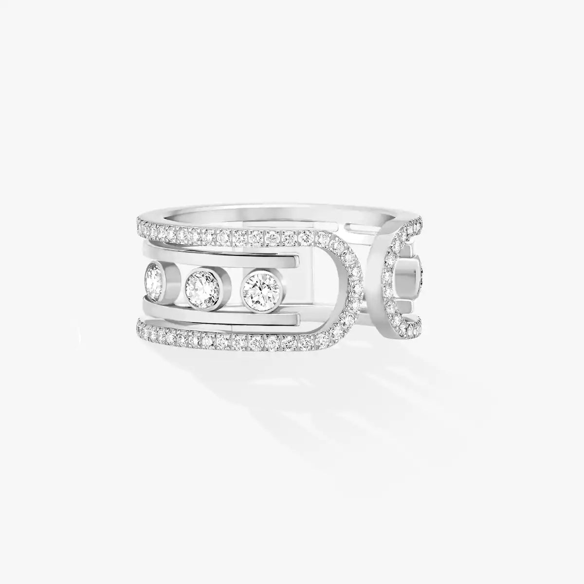 [Riva Jewelry]OPEN MOVE 10-DIAMOND PAVÉ RING