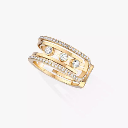 [Riva Jewelry]OPEN MOVE 10-DIAMOND PAVÉ RING