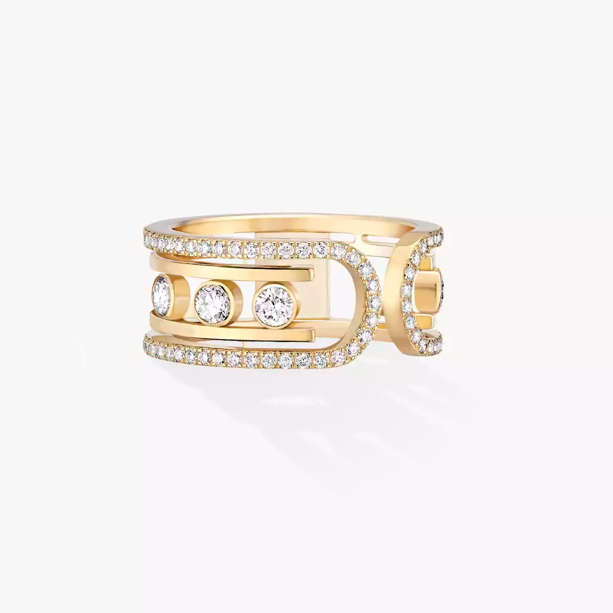[Riva Jewelry]OPEN MOVE 10-DIAMOND PAVÉ RING