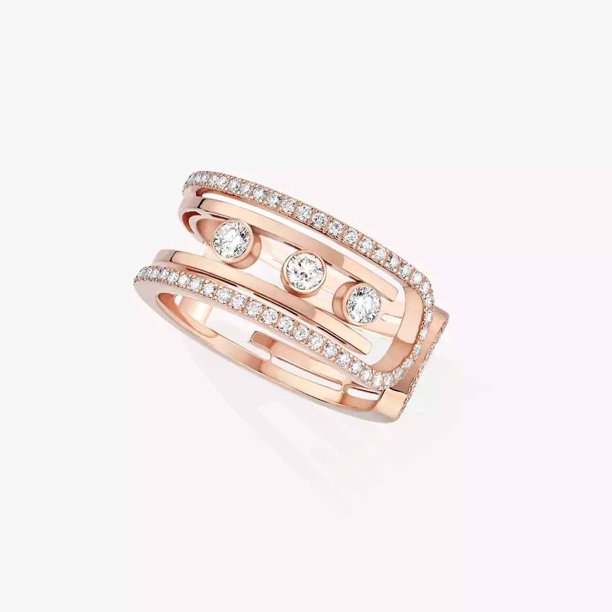 [Riva Jewelry]OPEN MOVE 10-DIAMOND PAVÉ RING