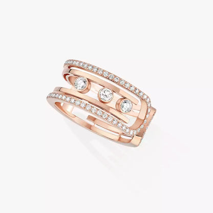 [Riva Jewelry]OPEN MOVE 10-DIAMOND PAVÉ RING