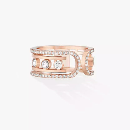 [Riva Jewelry]OPEN MOVE 10-DIAMOND PAVÉ RING