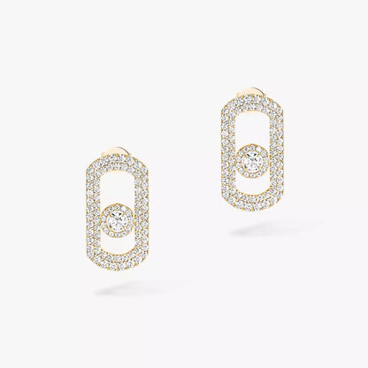 [Riva Jewelry]SO MOVE PAVÉ DIAMOND EARRINGS
