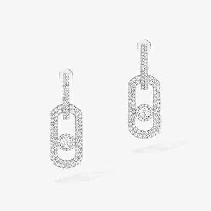 [Riva Jewelry]SO MOVE XL FULL-PAVÉ DIAMOND PENDANT EARRINGS