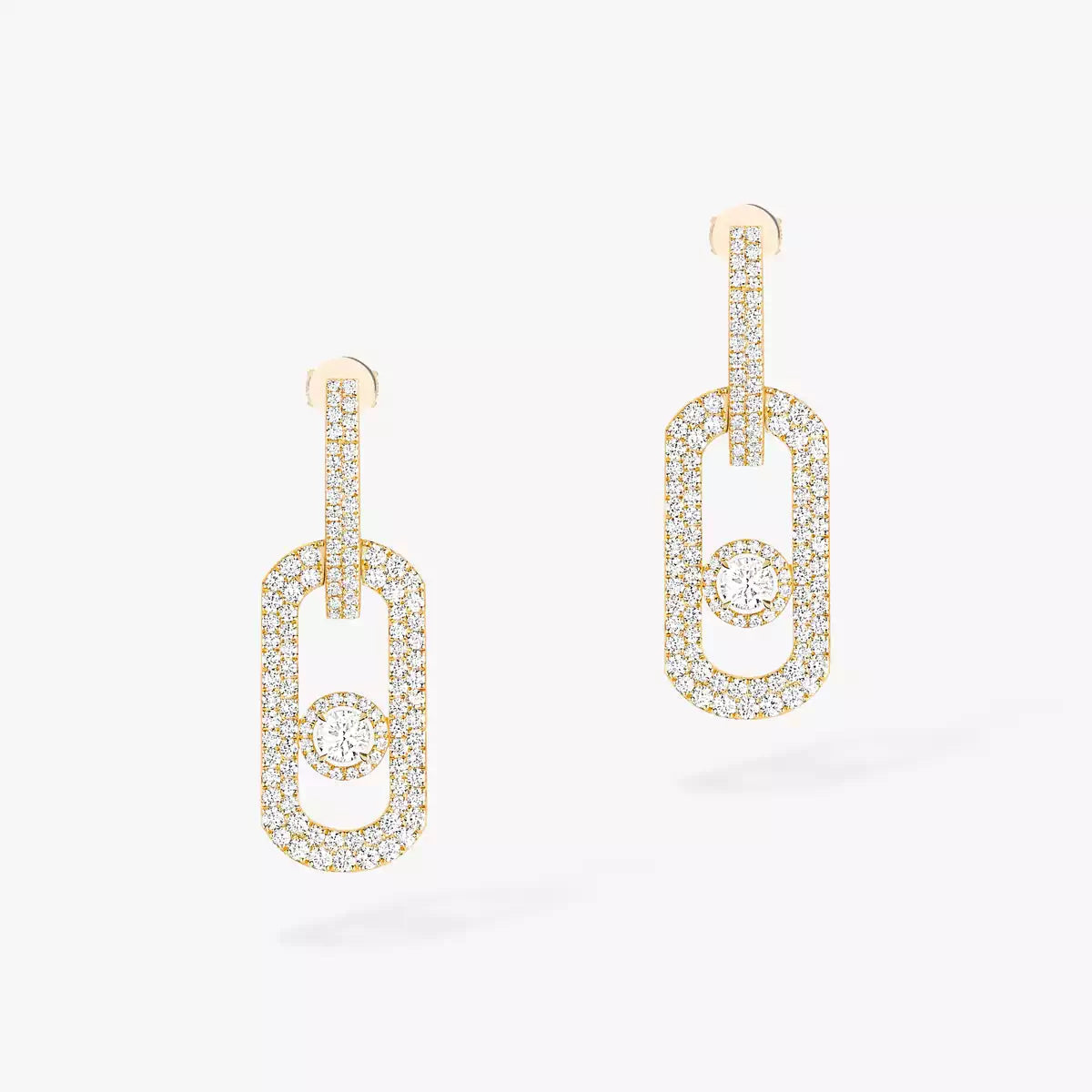 [Riva Jewelry]SO MOVE XL FULL-PAVÉ DIAMOND PENDANT EARRINGS