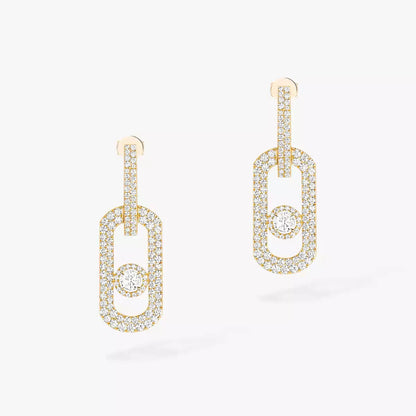 [Riva Jewelry]SO MOVE XL FULL-PAVÉ DIAMOND PENDANT EARRINGS