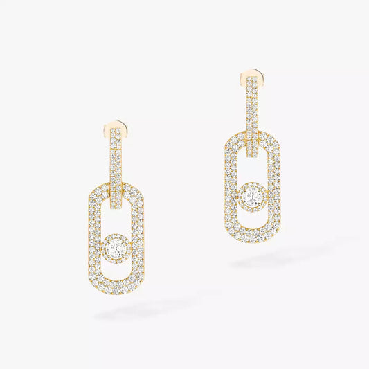 [Riva Jewelry]SO MOVE XL FULL-PAVÉ DIAMOND PENDANT EARRINGS