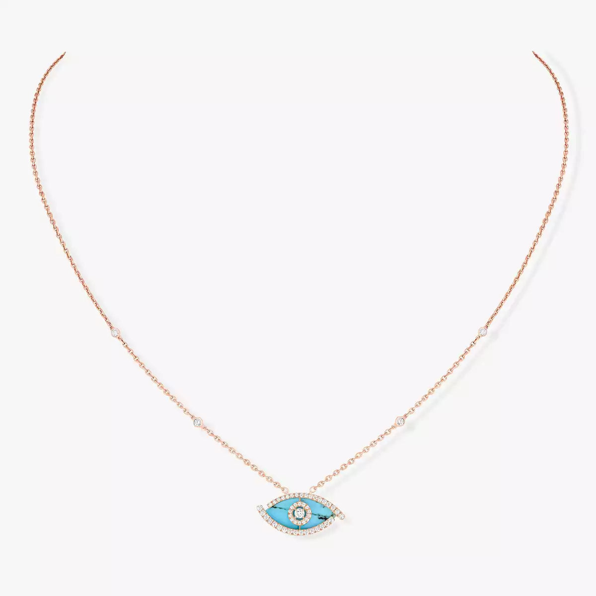 [Riva Jewelry]LUCKY EYE DIAMOND NECKLACE