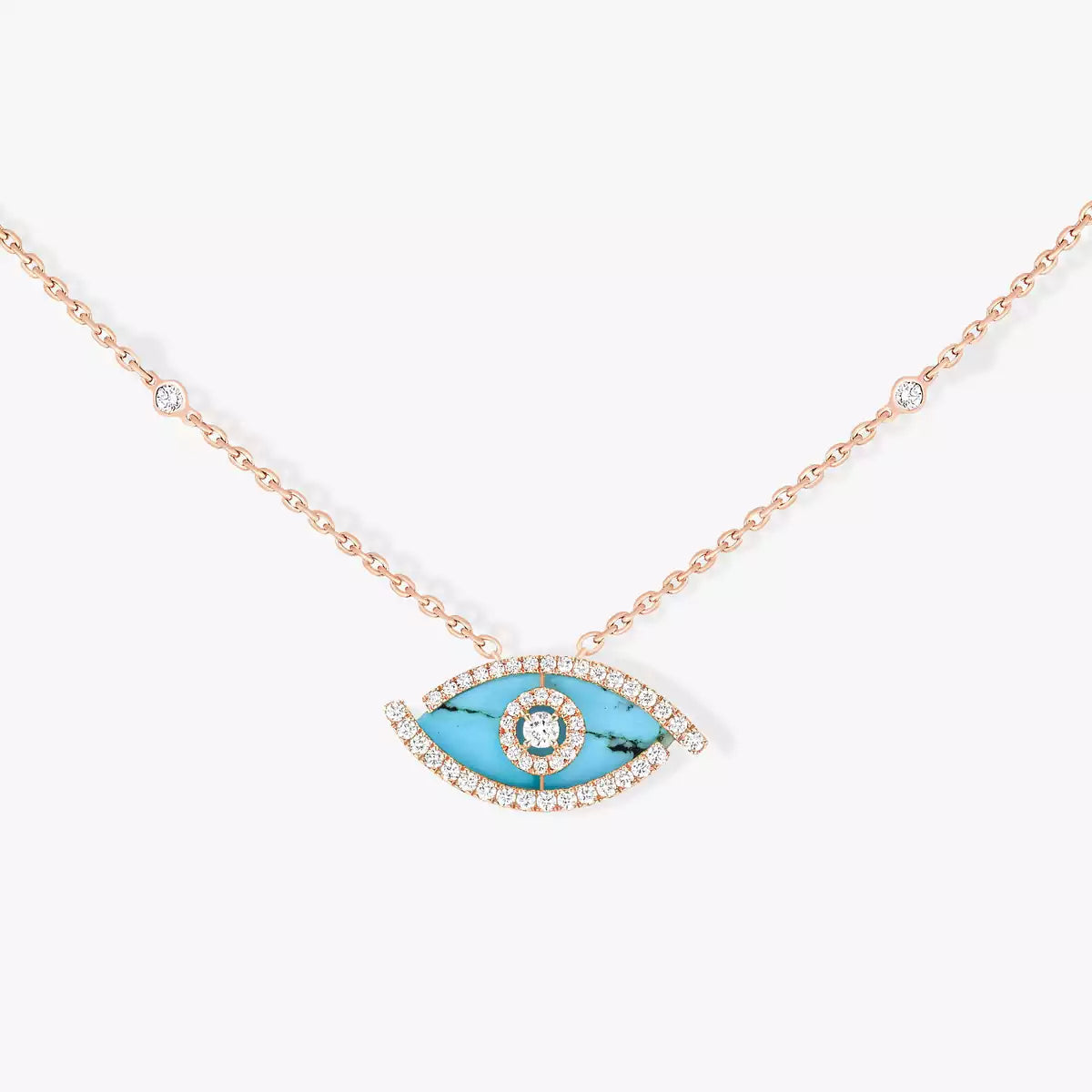 [Riva Jewelry]LUCKY EYE DIAMOND NECKLACE