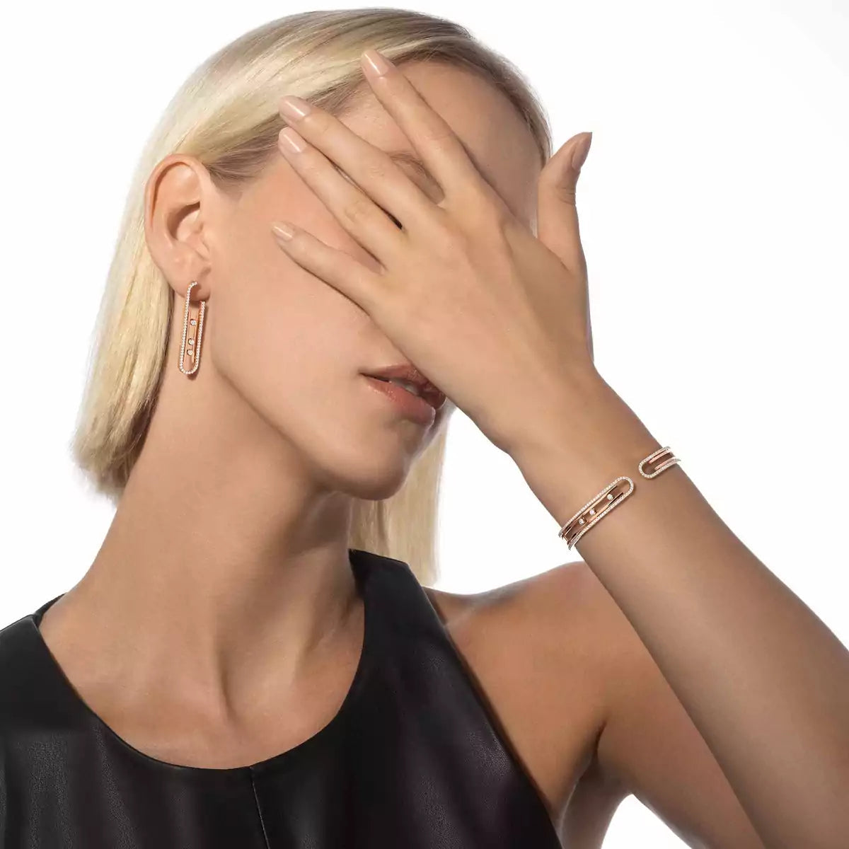 [Riva Jewelry]MOVE KINETIC DIAMOND PENDANT EARRINGS
