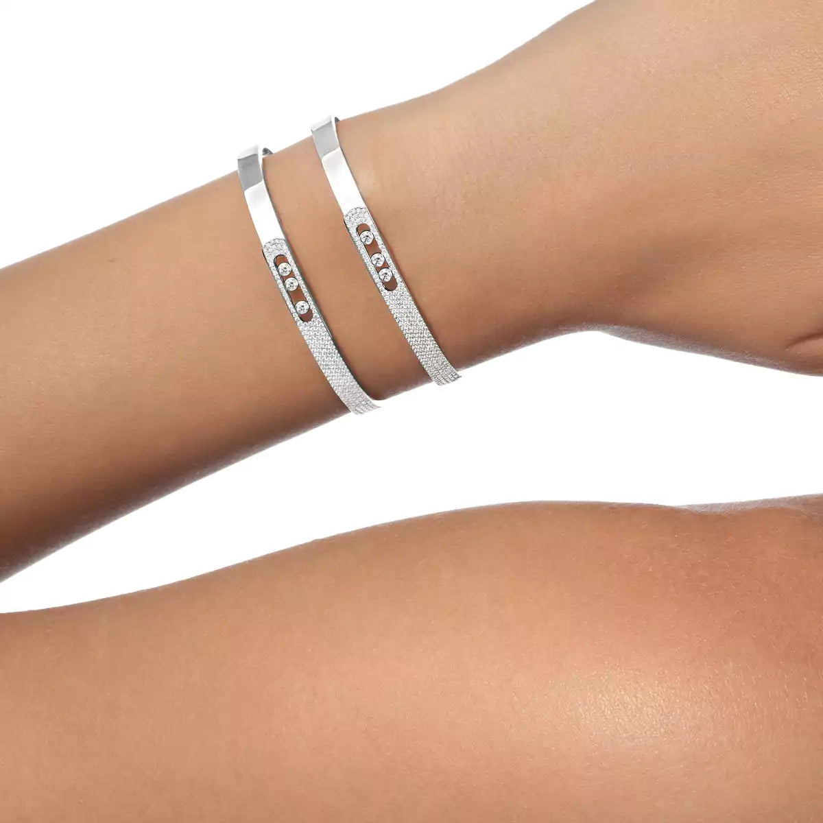 [Riva Jewelry]MOVE NOA PAVÉ DIAMOND BANGLE BRACELET
