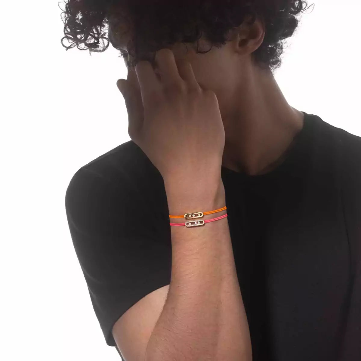 [Riva Jewelry]CARE(S) PAVÉ CORD BRACELET