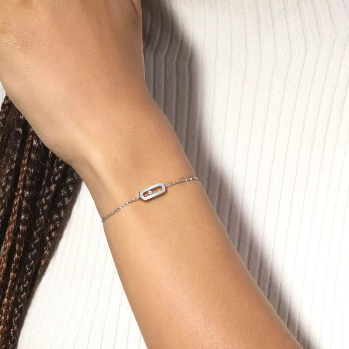[Riva Jewelry]MOVE UNO SINGLE DIAMOND BRACELET