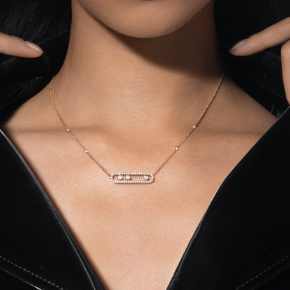 [Riva Jewelry]MOVE PAVÉ FULL DIAMOND NECKLACE