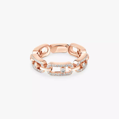 [Riva Jewelry]MOVE LINK PAVÉ DIAMOND RING