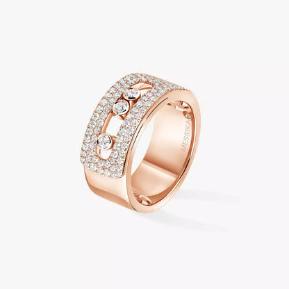 [Riva Jewelry]MOVE NOA PAVÉ DIAMOND INTERLOCKING RING