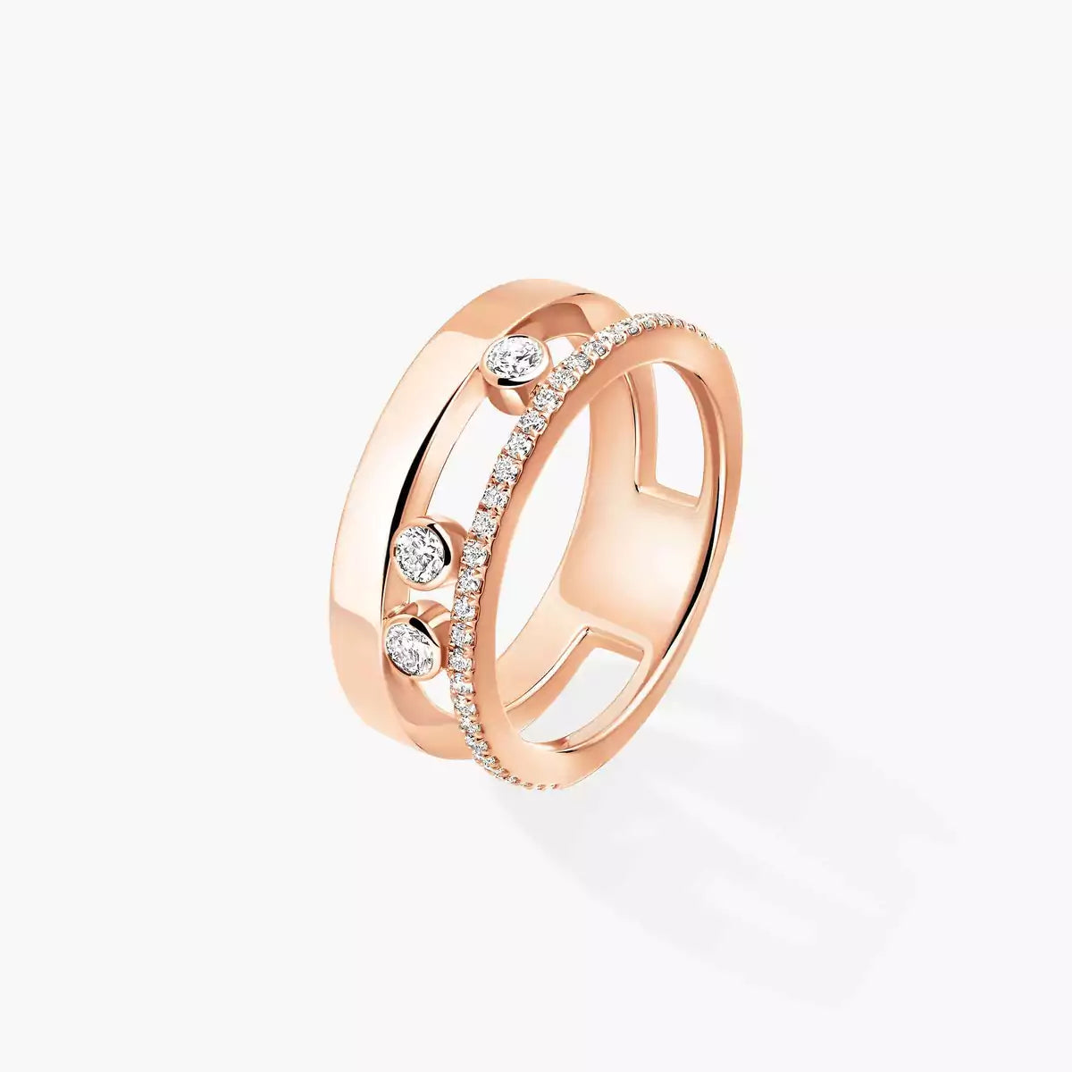 [Riva Jewelry]MOVE NOA PAVÉ DIAMOND INTERLOCKING RING